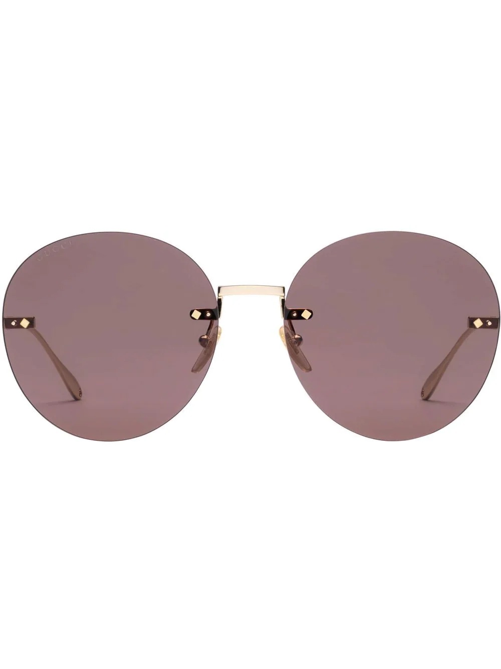 frameless round sunglasses - 1