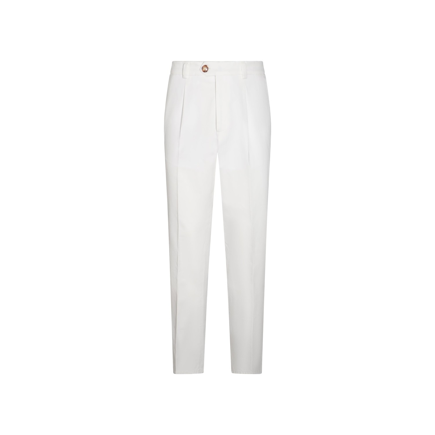 WHITE COTTON PANTS - 1