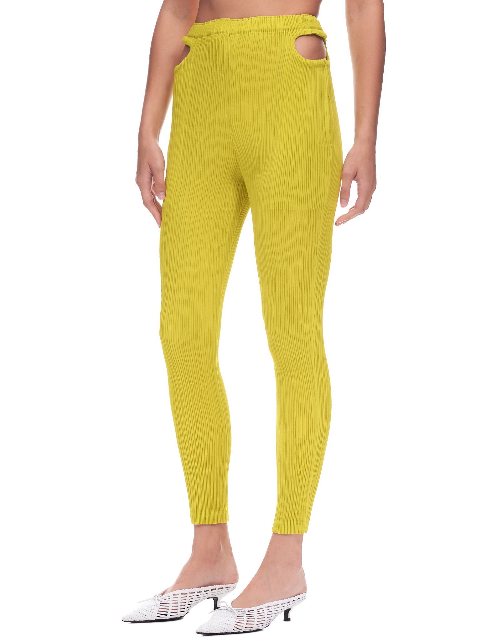 Pleats Cut Out Pants - 2