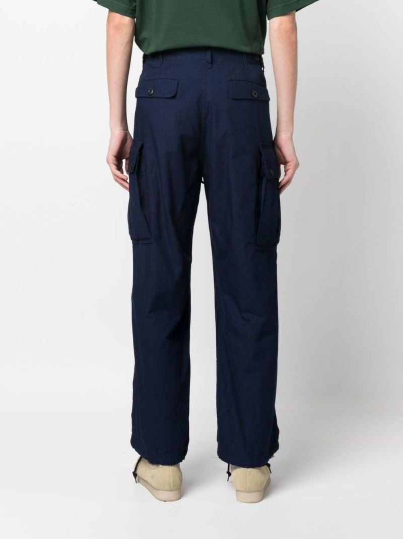 straight-leg cargo trousers - 4