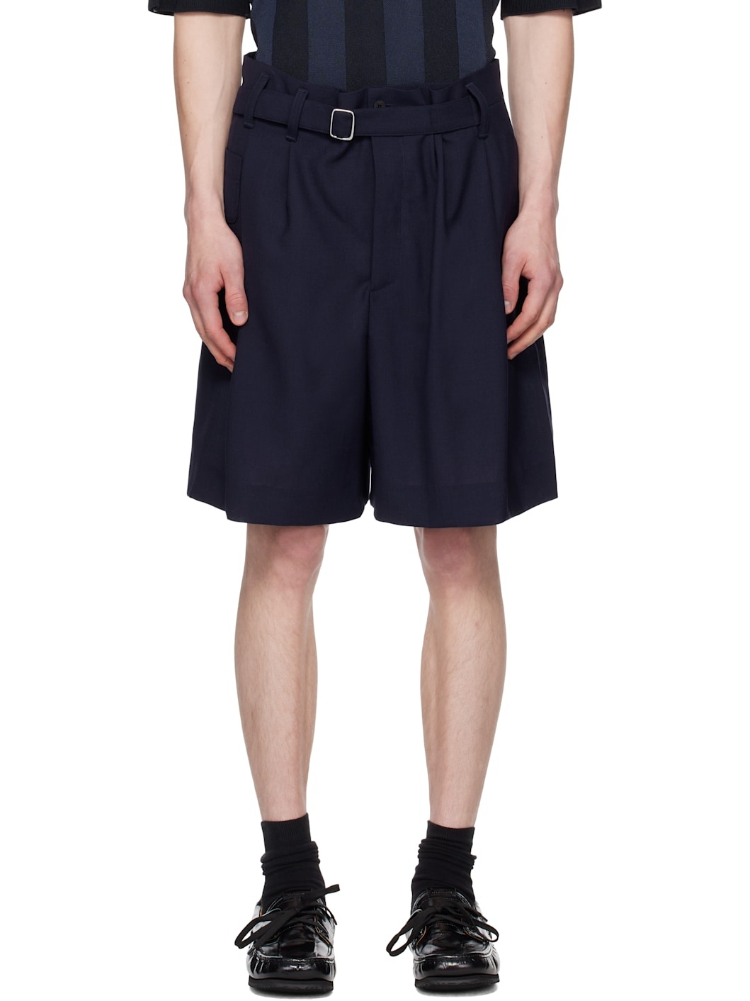 Navy La Croisière 'The Fernando' Shorts - 1