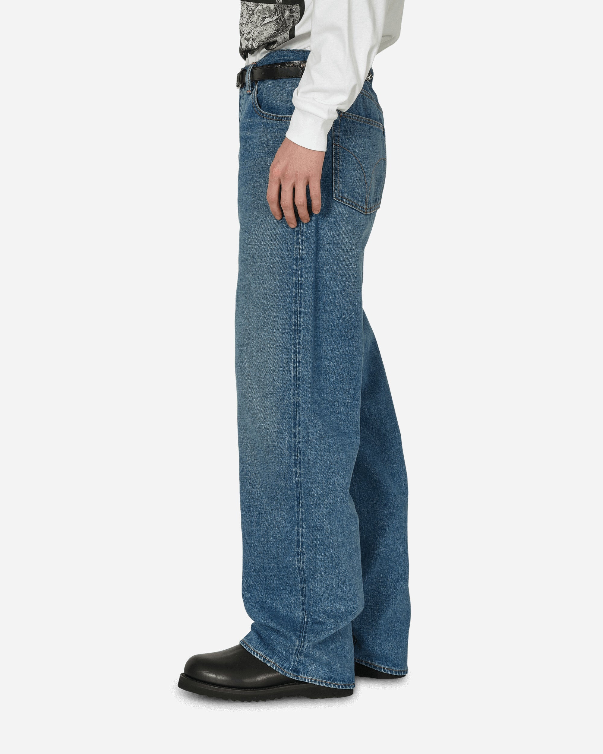 Studded Denim Jeans Indigo - 2