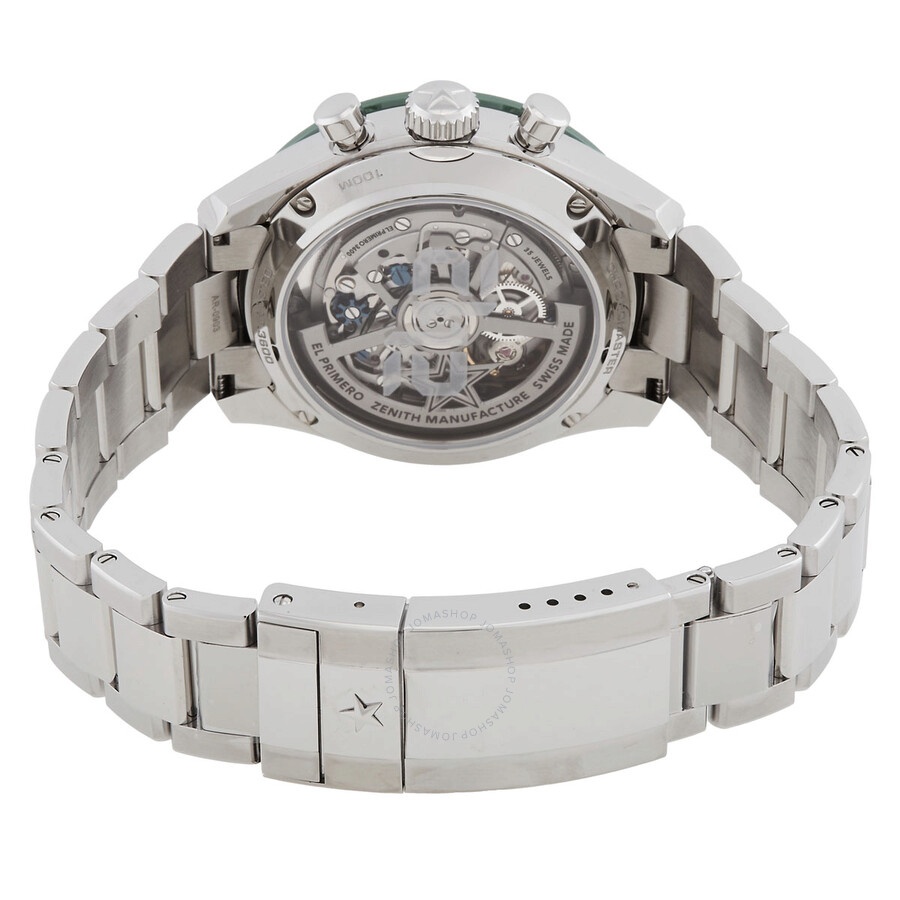 Zenith Chronomaster Aaron Rodgers Edition Automatic Green Dial Men's Watch 033117360056M3100 - 3