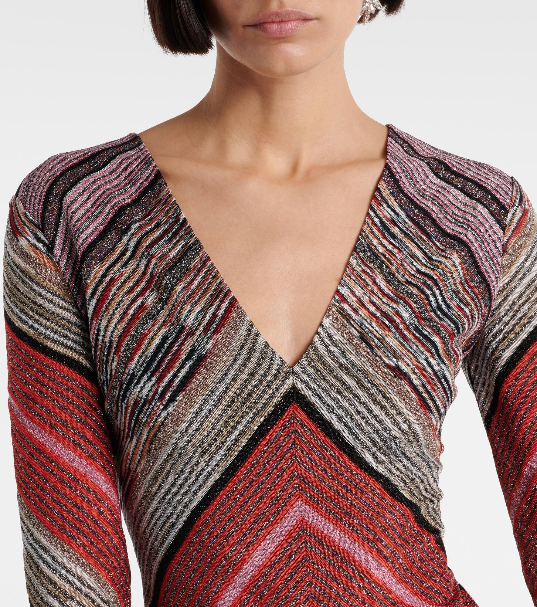 Lamé maxi dress - 4