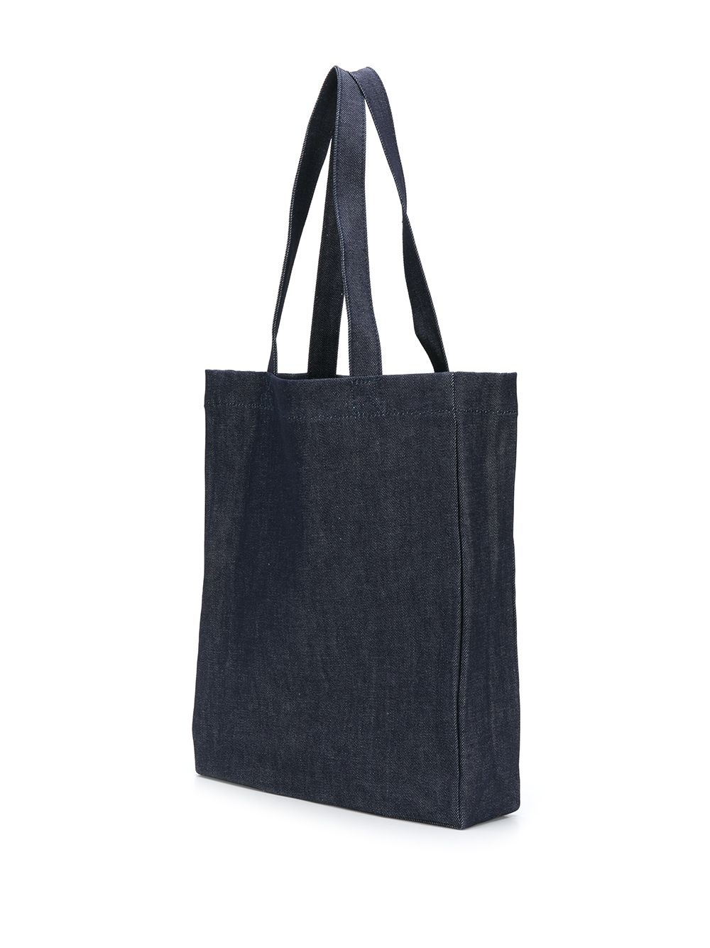 logo denim tote bag - 3