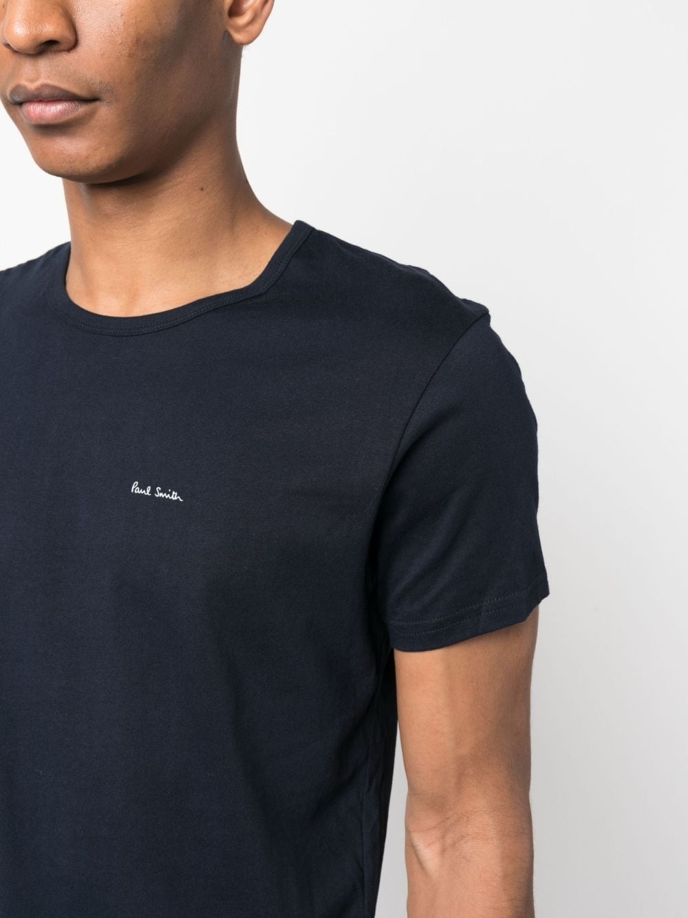 logo-print cotton T-shirt (pack of three) - 5