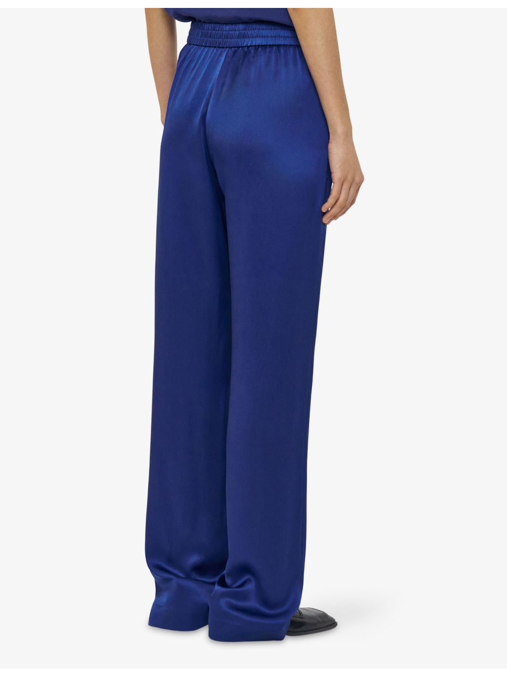 Sahel Straight-Leg High-Rise Silk-Satin Trousers - 3