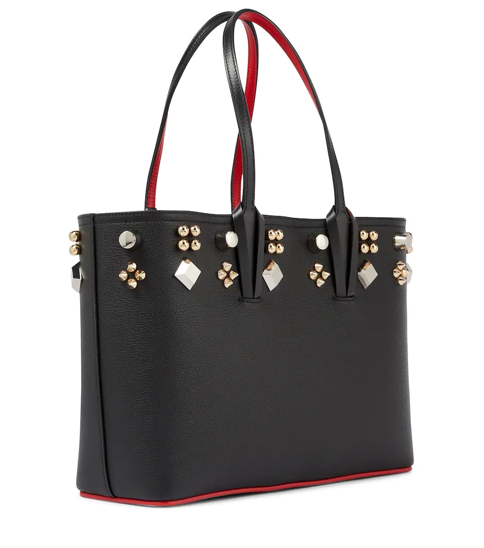 Cabata stud-embellished leather tote - 4