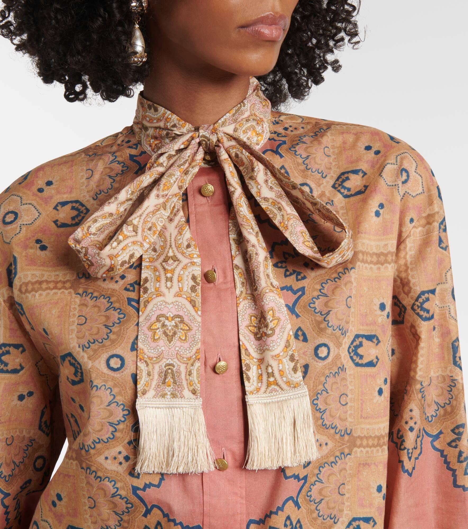 Voyage Imaginaire cotton muslin blouse - 4