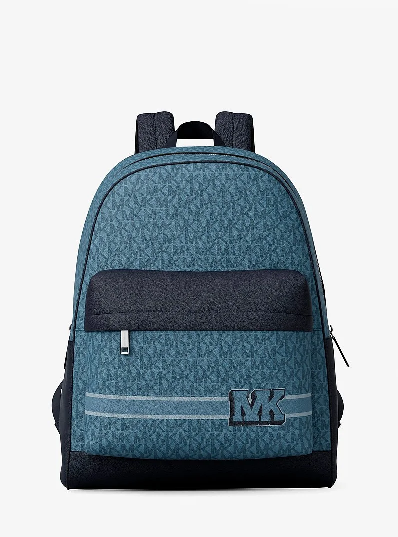 Pacey Embellished Striped Signature Logo Backpack - 1