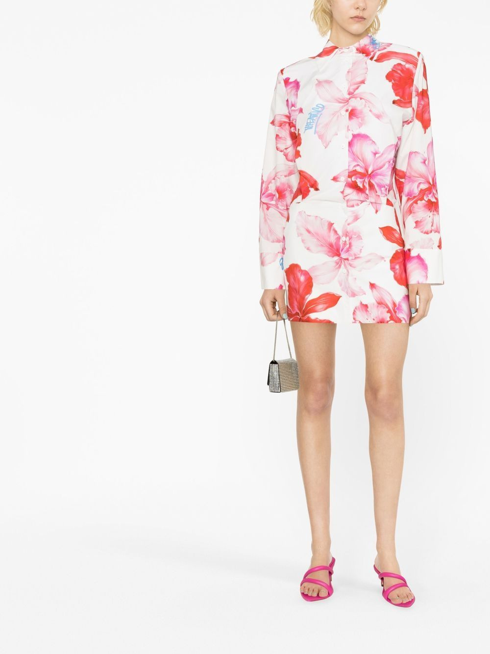 Margot floral-print minidress - 2
