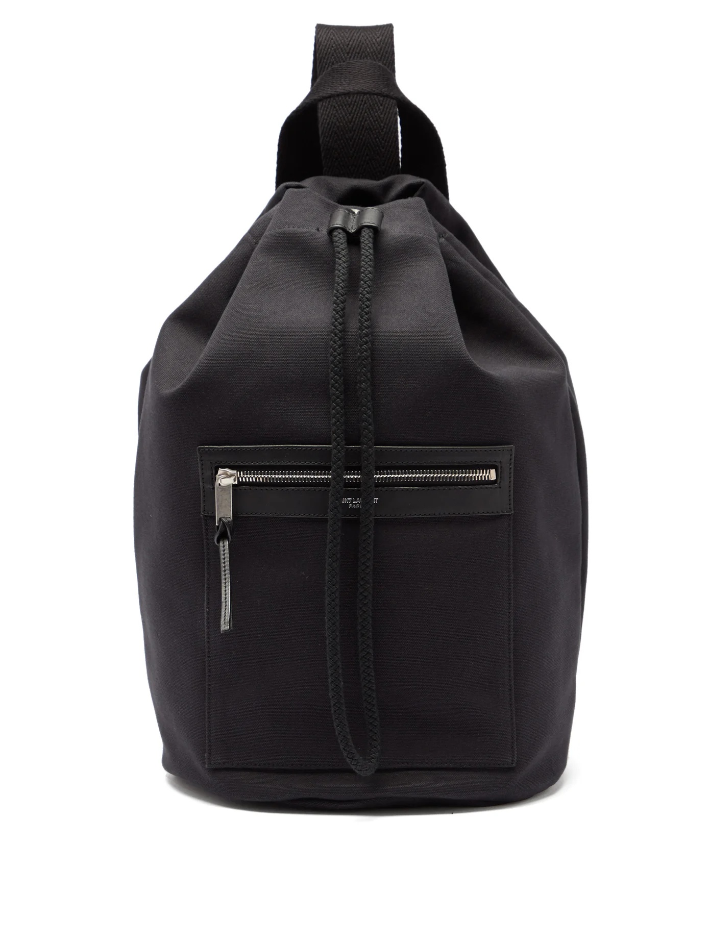 Drawstring-top canvas backpack - 1