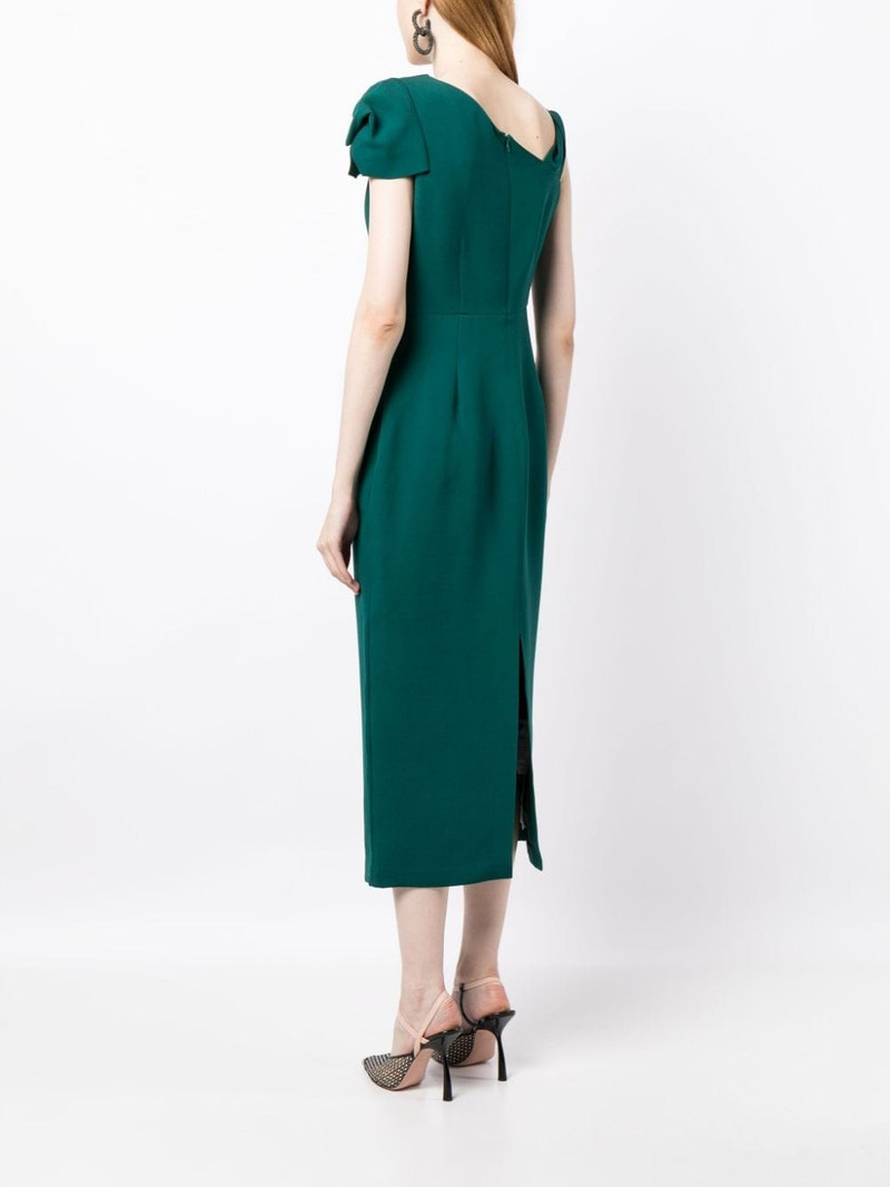 asymmetric sleeveless midi dress 4