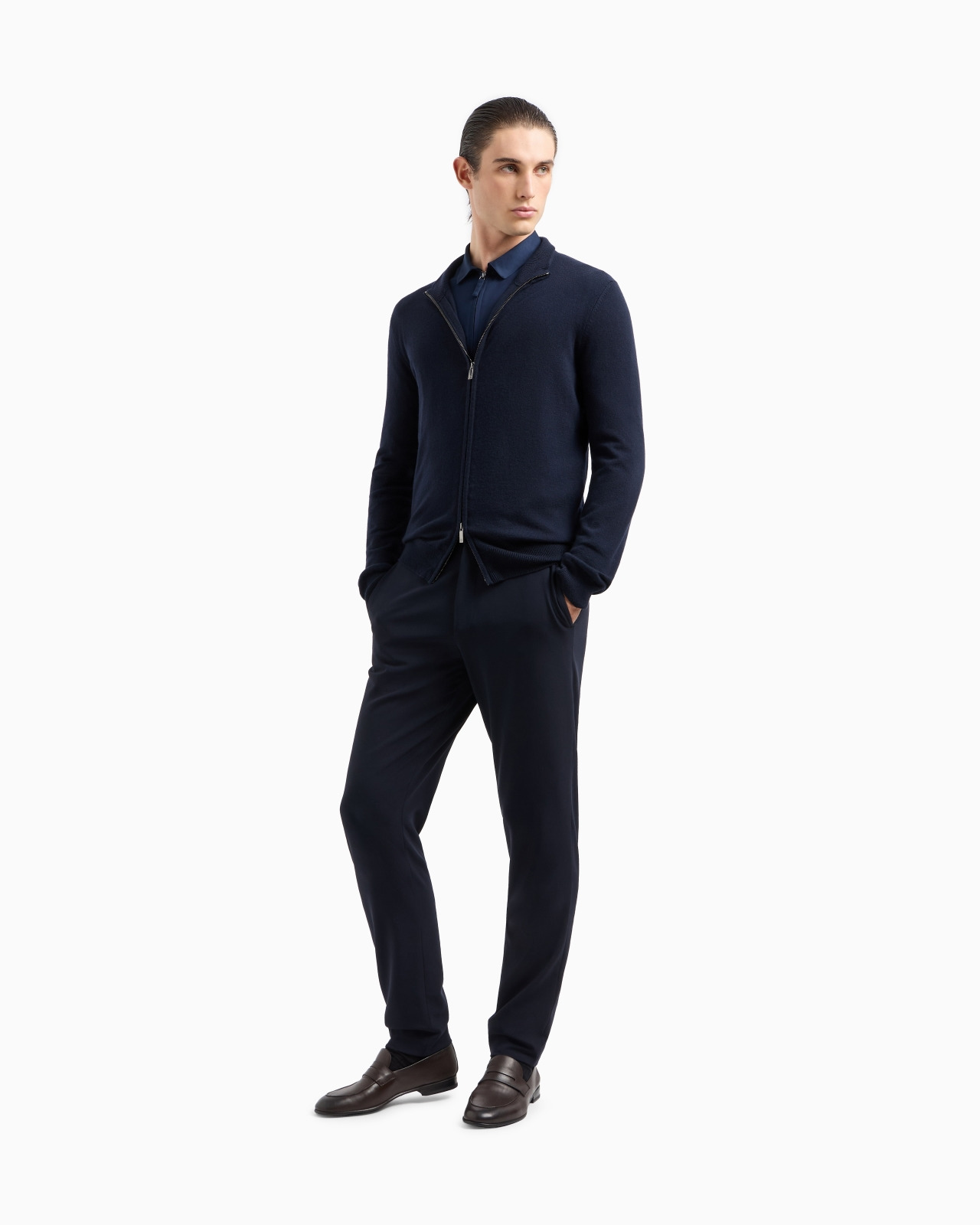 Cotton-jersey zipped shirt - 2