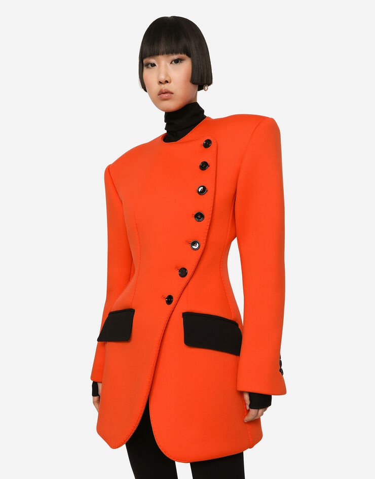 Technical jersey jacket with side fastening - 2