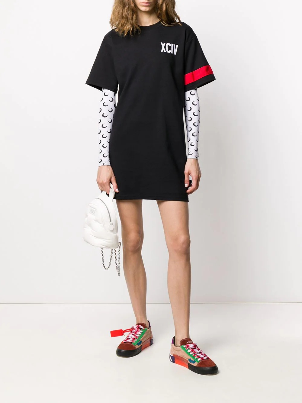 logo print T-shirt dress - 2