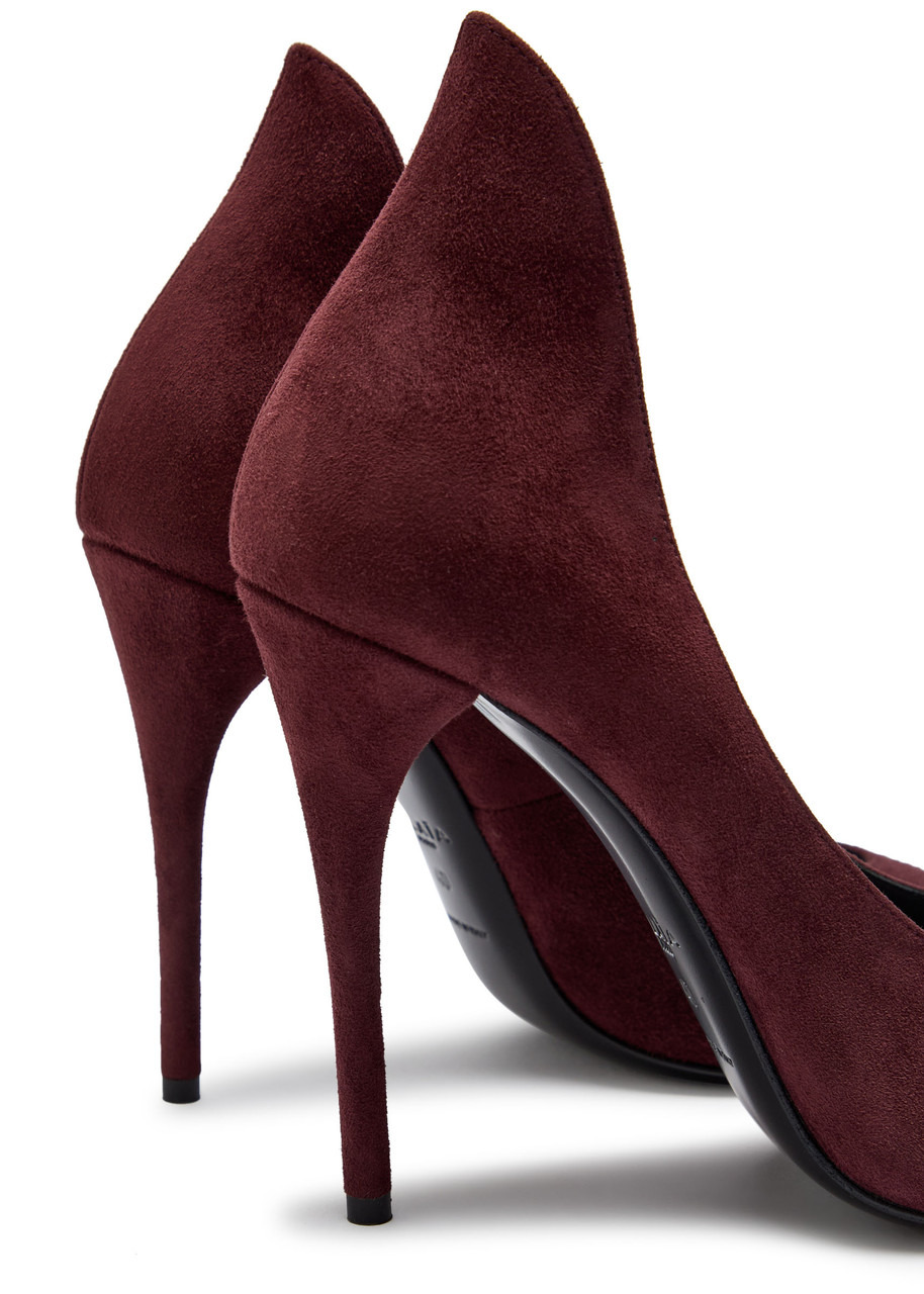 Alaïa Décoletté 110 Suede Pumps - 4