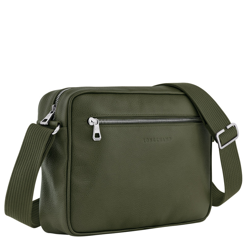Longchamp Le Foulonné M Camera bag Khaki - Leather outlook