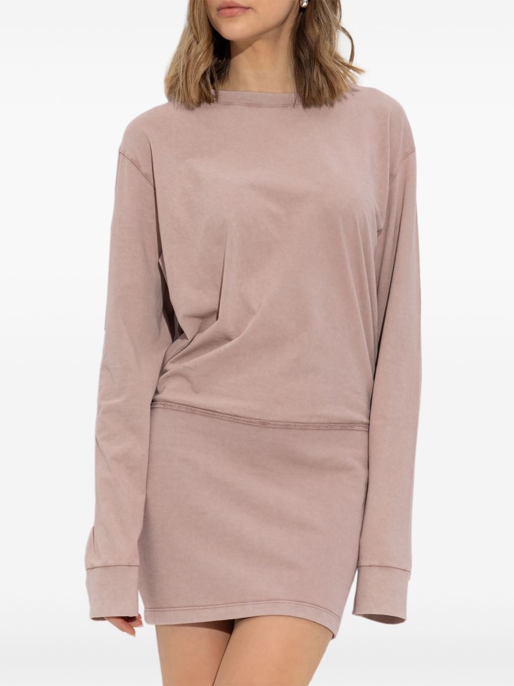 long-sleeve jersey dress - 4