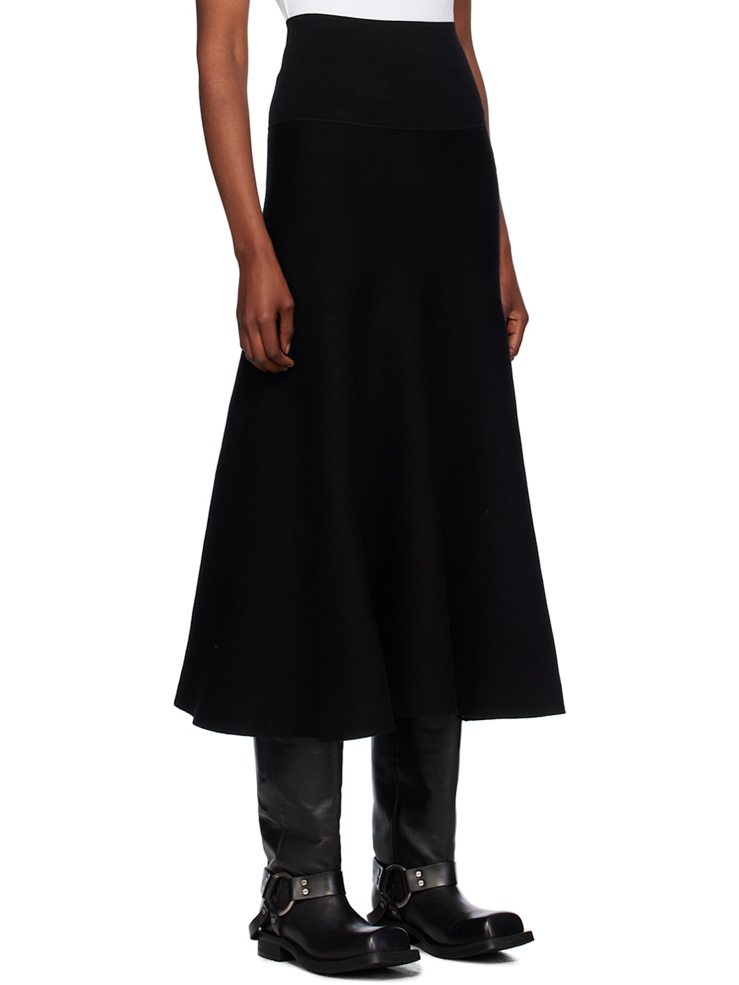 Black Gabrielle Maxi Skirt - 2
