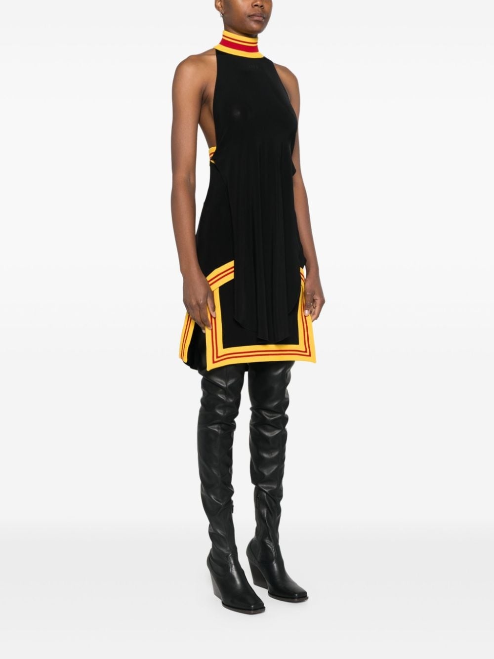 raised-logo mini dress - 3