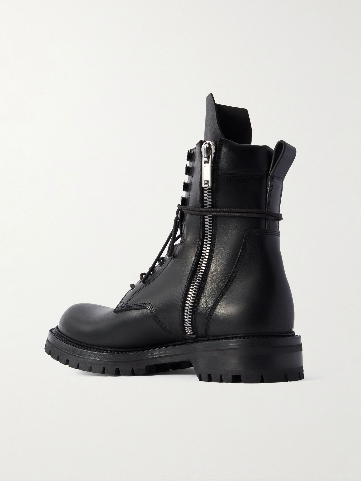 Leather Boots Black - 4