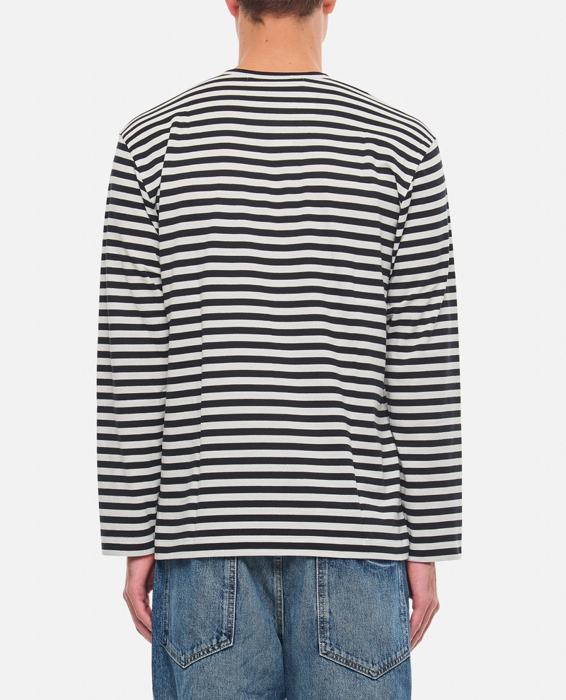 Long-sleeve striped T-shirt with logo. 3