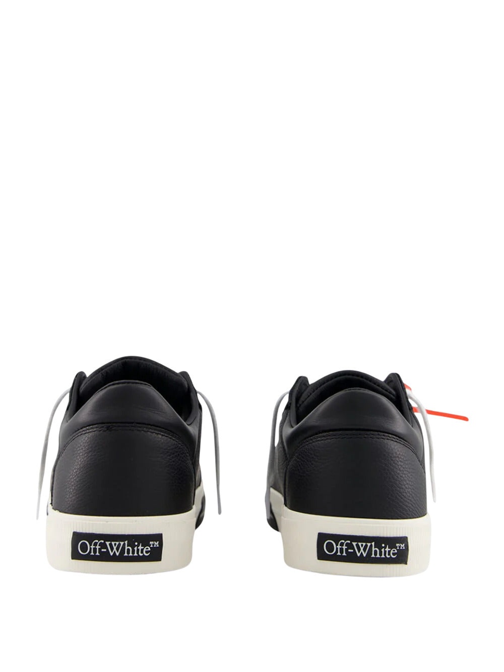 Off White Men New Black Vulcanized Low Sneakers - 5