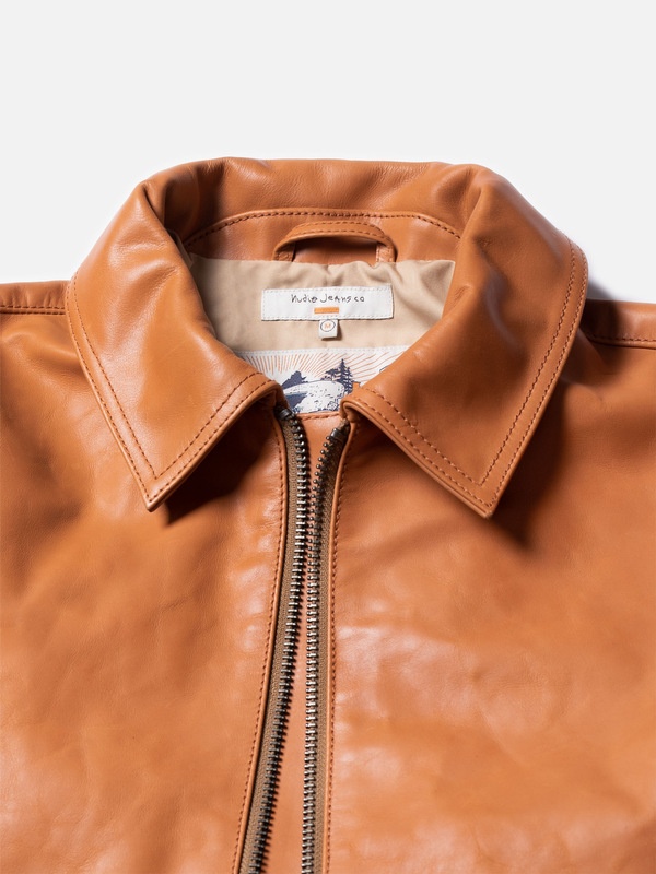Eddy Nappa Leather Jacket Cognac - 3