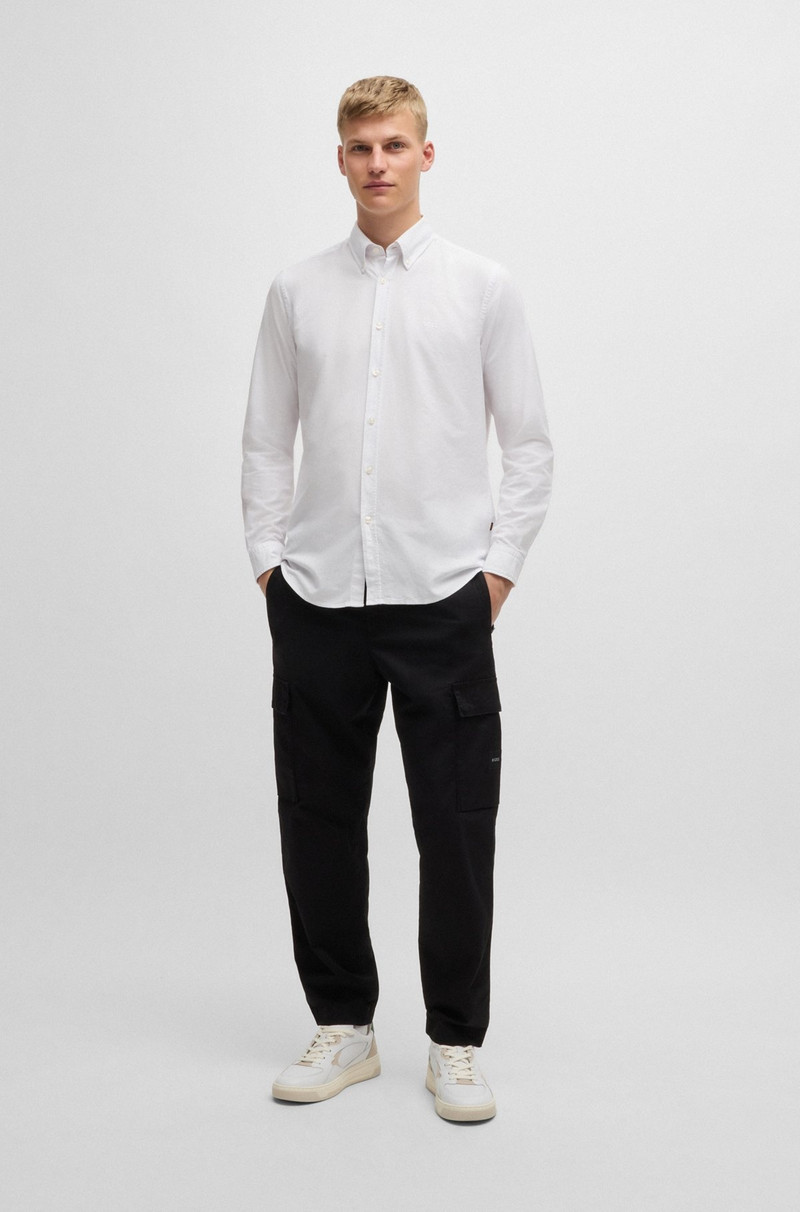BOSS BUTTON-DOWN REGULAR-FIT SHIRT IN OXFORD COTTON outlook