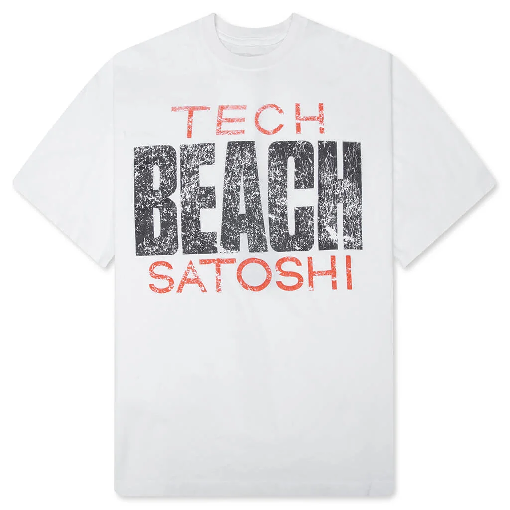 TECH BEACH TEE - WHITE - 1