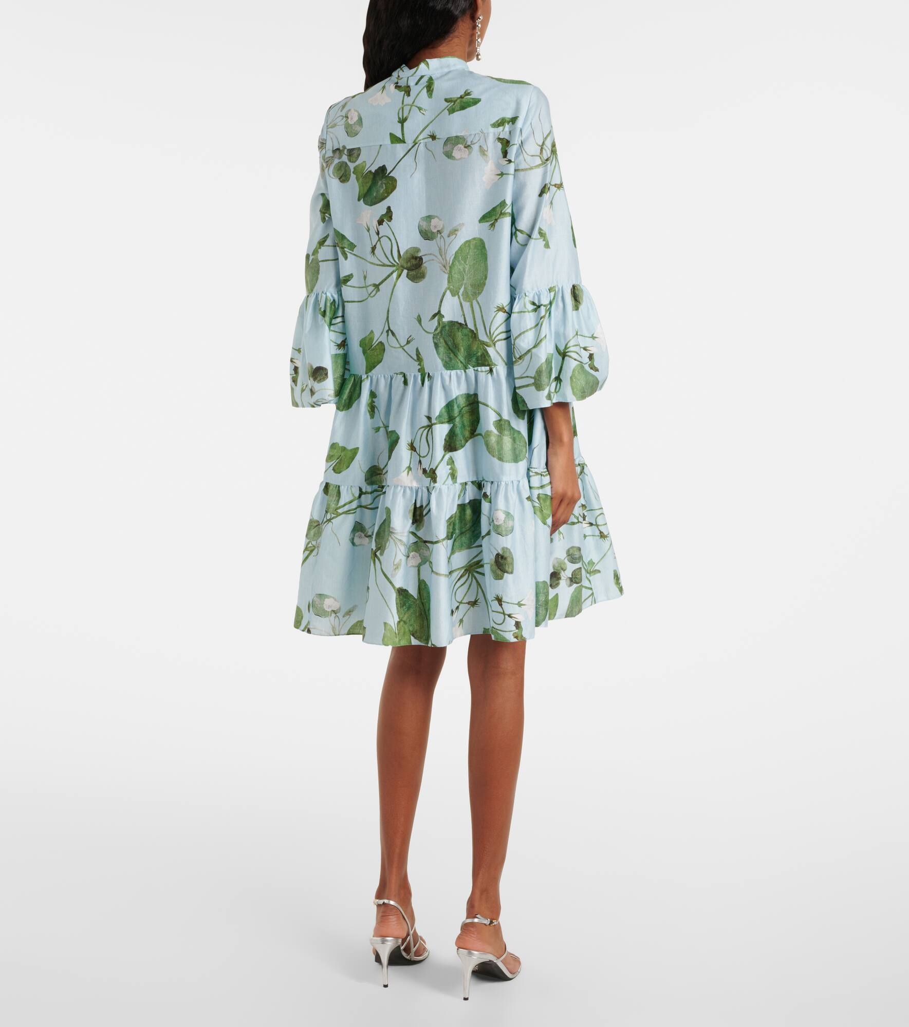 Tiered floral cotton minidress - 3