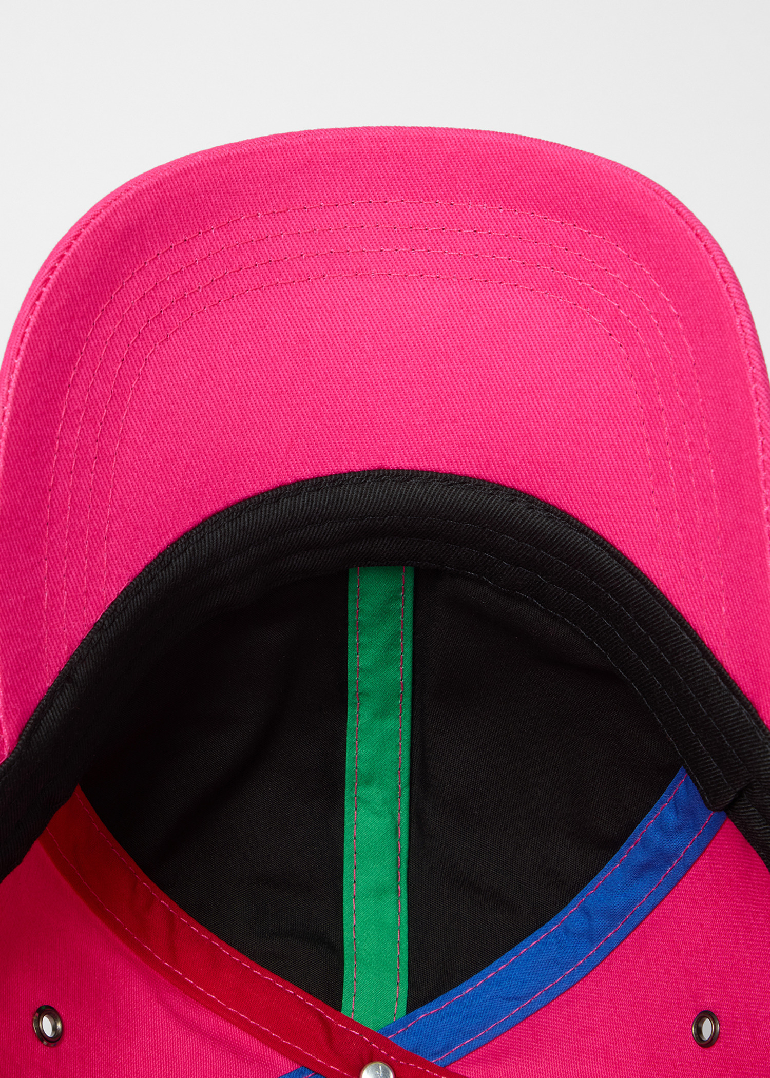 Pink Cotton-Twill Quote Cap - 5