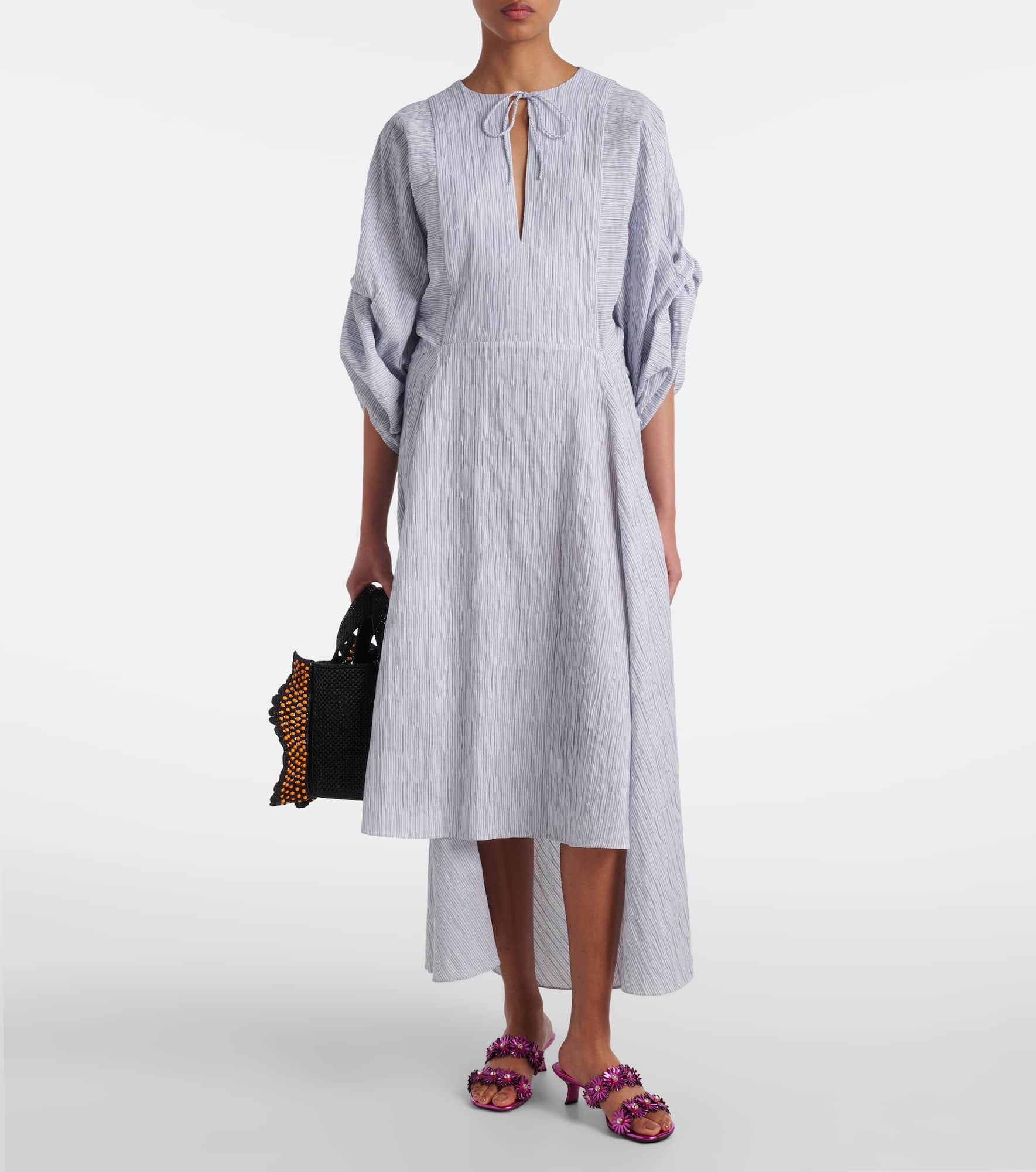 Paula's Ibiza cotton-blend midi dress - 2