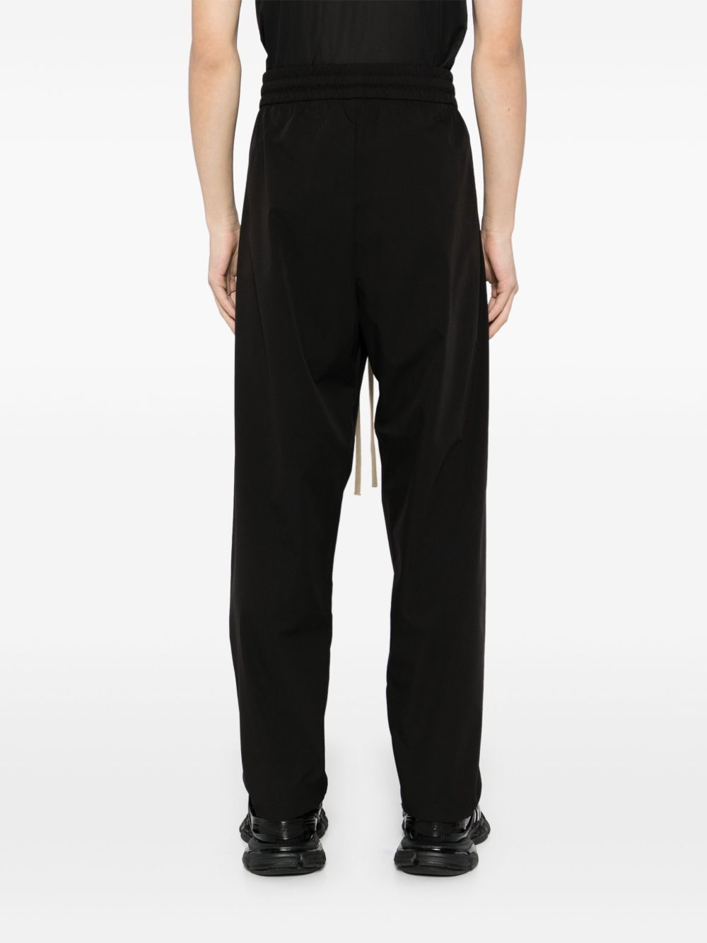 drawstring straight-leg trousers - 4