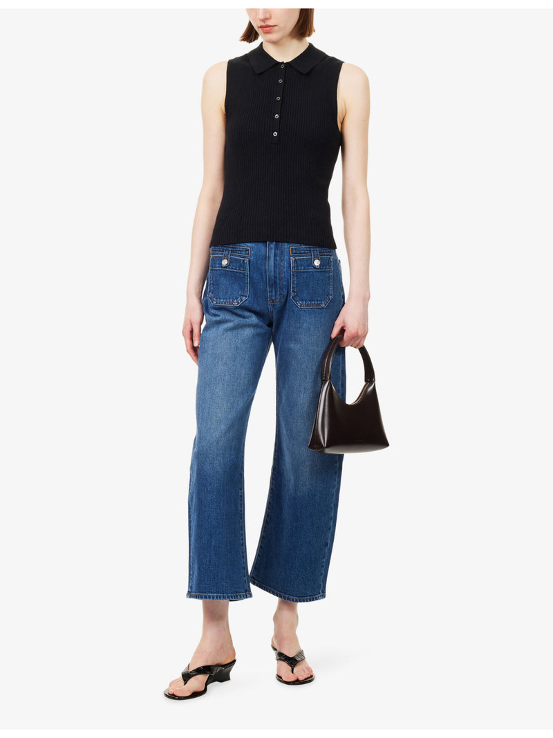 PAIGE Arellia Ankle Barrel-Leg Denim Jeans outlook