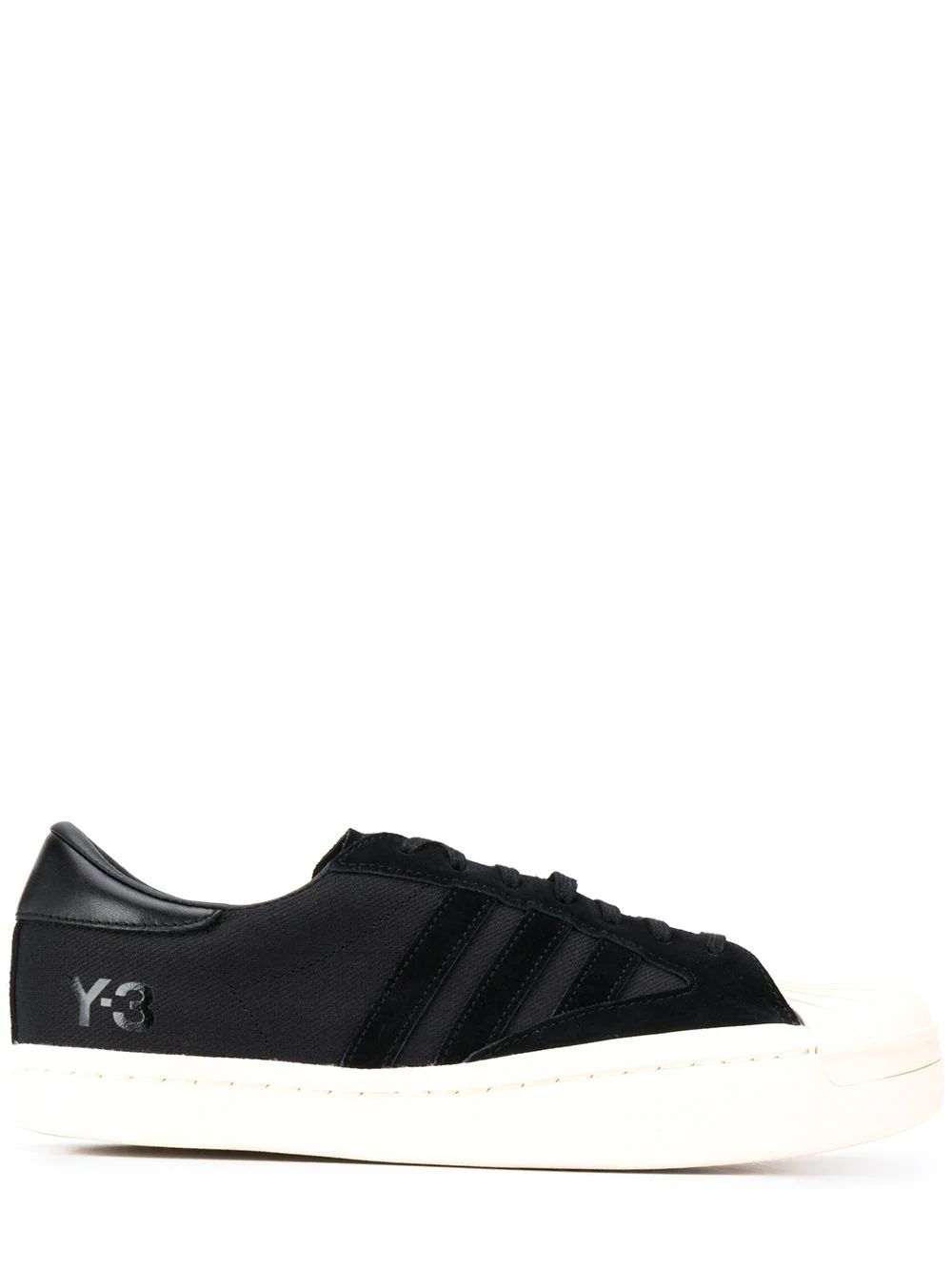 low top contrast toe sneakers - 1