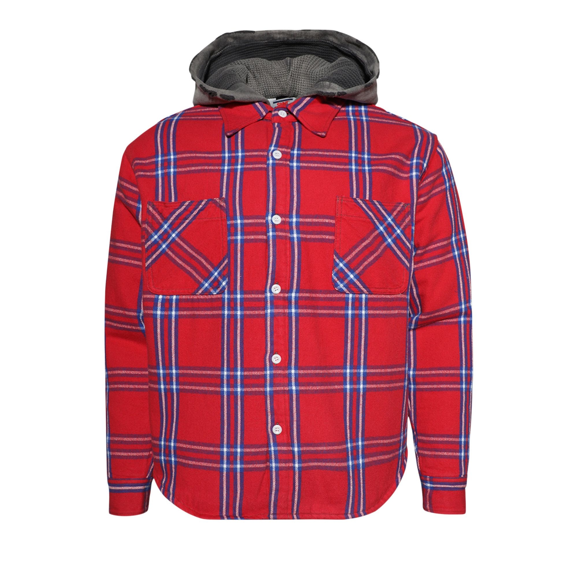 SAINT Mxxxxxx Frannel Quilted Shirt Jacket 'Red/Blue' - 1