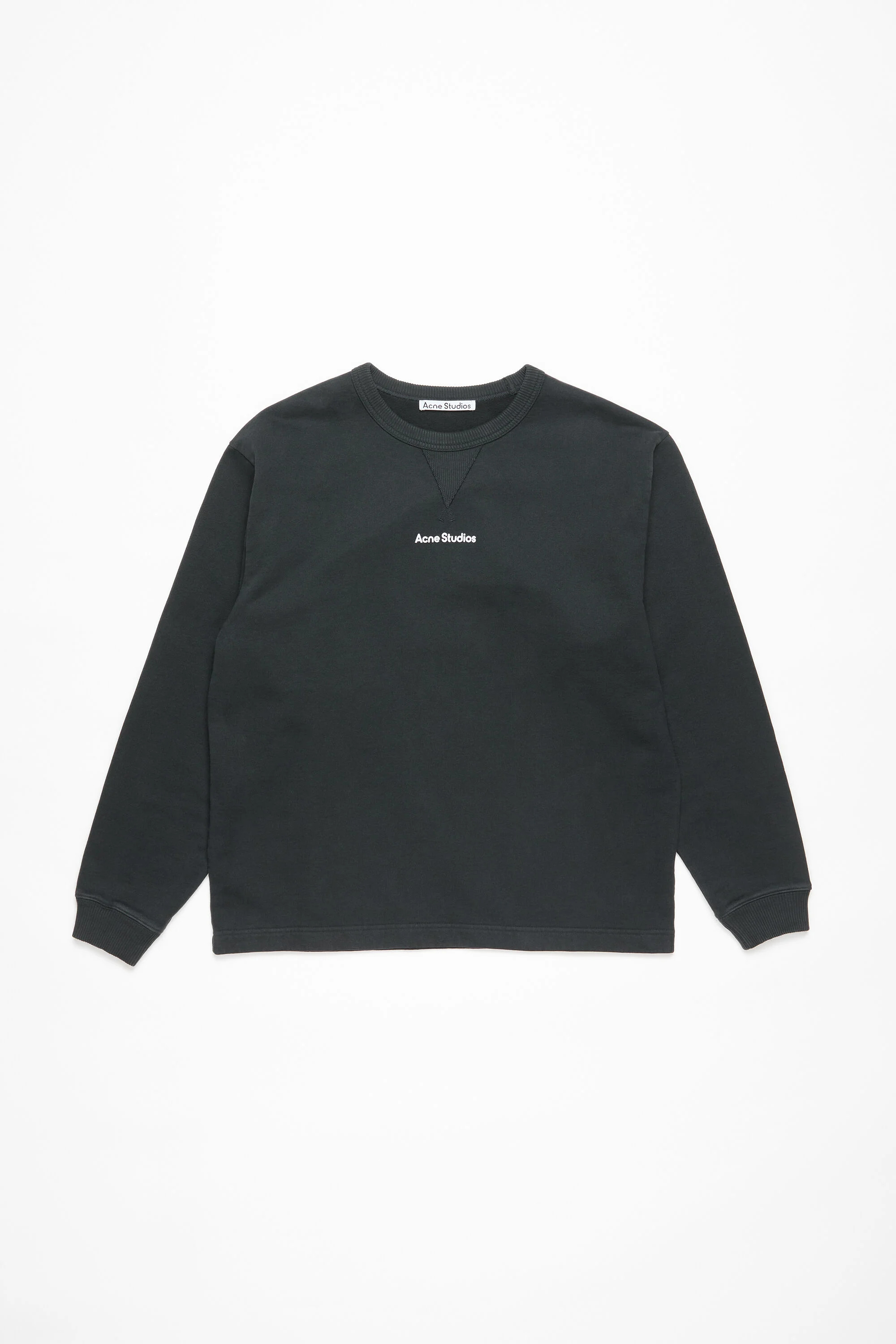 Logo stamp sweater - Black - 1