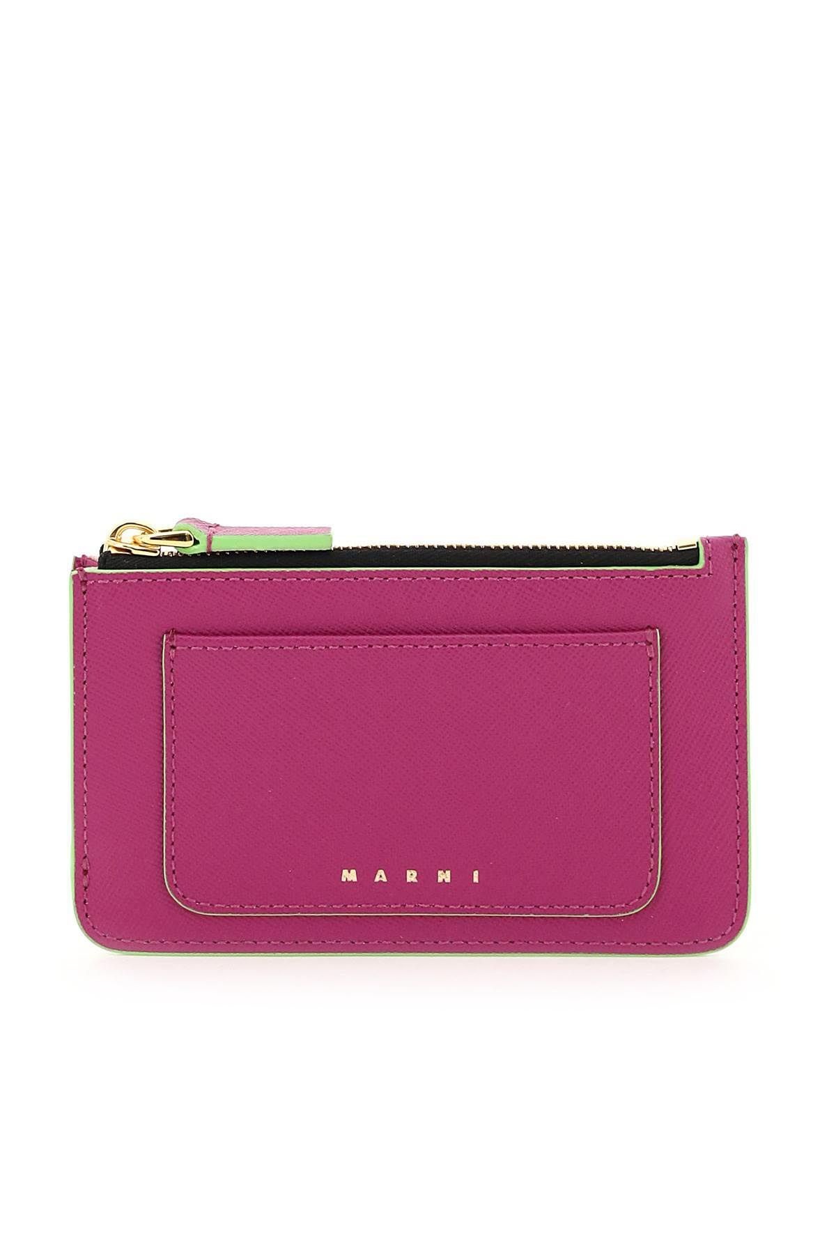 SAFFIANO LEATHER ZIPPED CARDHOLDER - 1