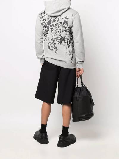 Comme des Garçons SHIRT graphic-print cotton hoodie outlook