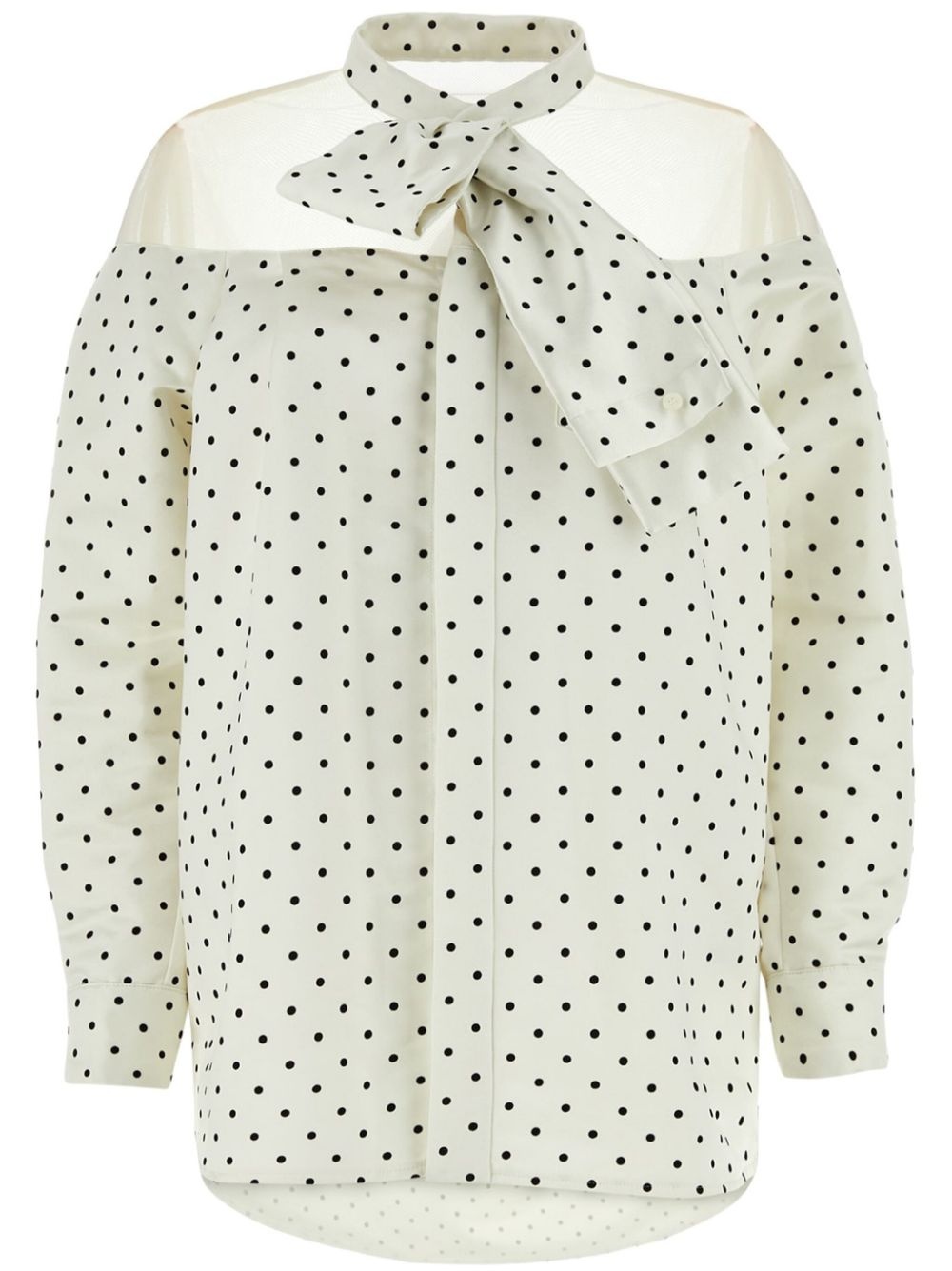 polka-dot blouse - 1