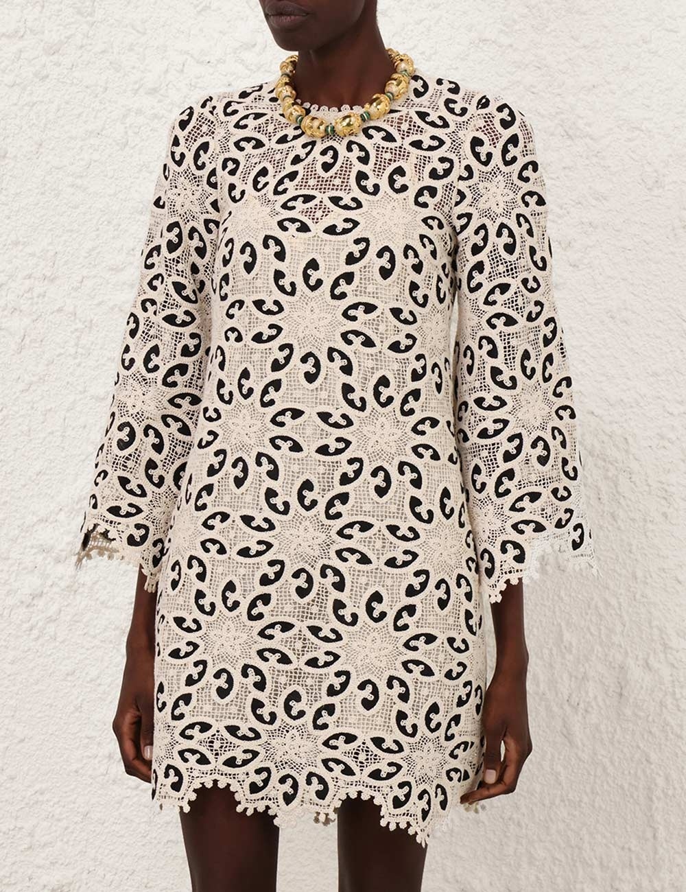 Zimmermann OTTIE LACE MINI DRESS | REVERSIBLE