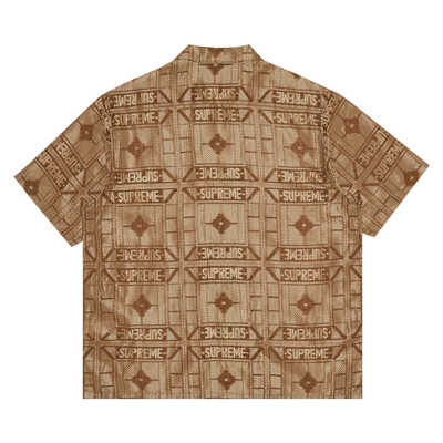 Supreme Supreme Tray Jacquard Short-Sleeve Shirt 'Tan' outlook
