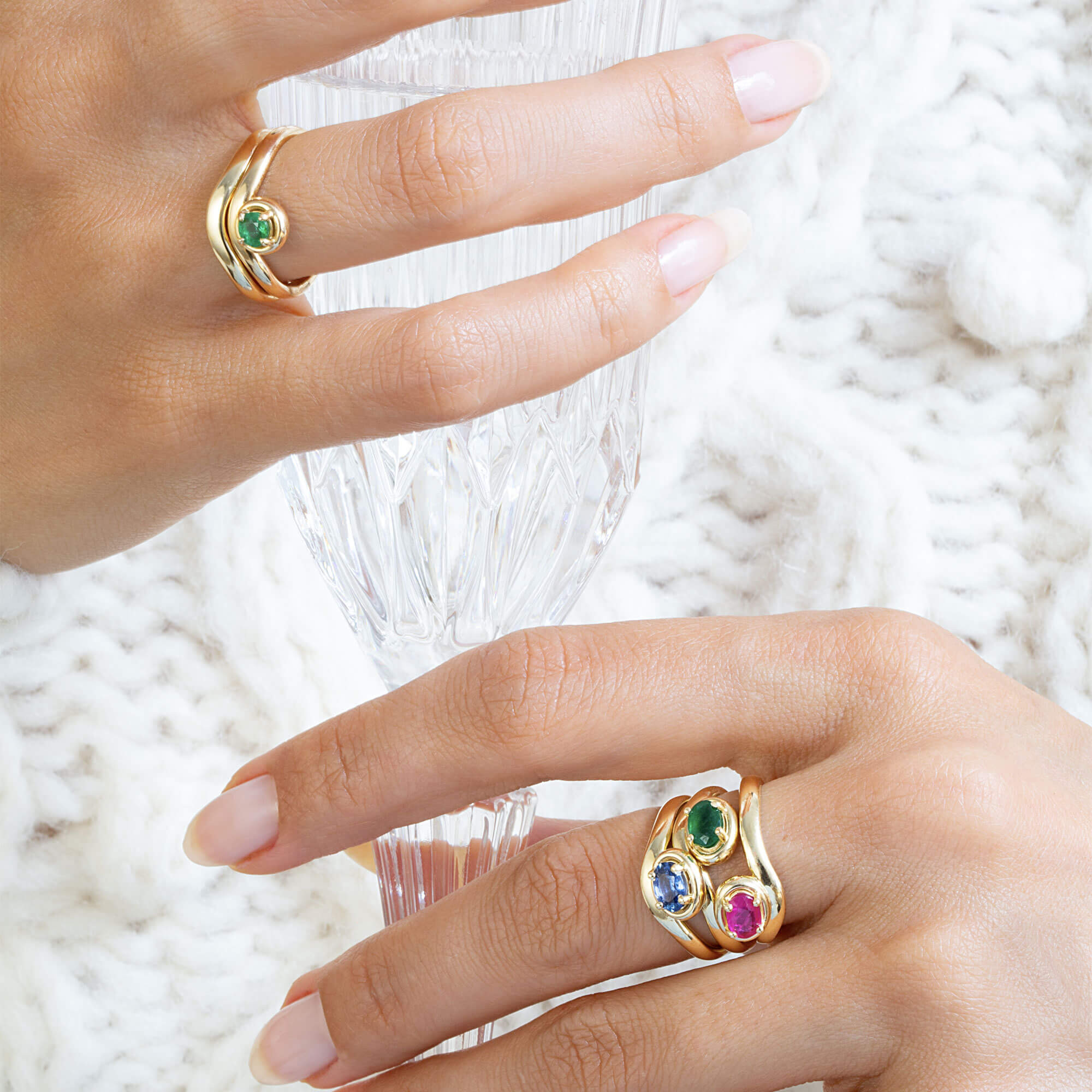 Green With Envy Merge Ring - 14