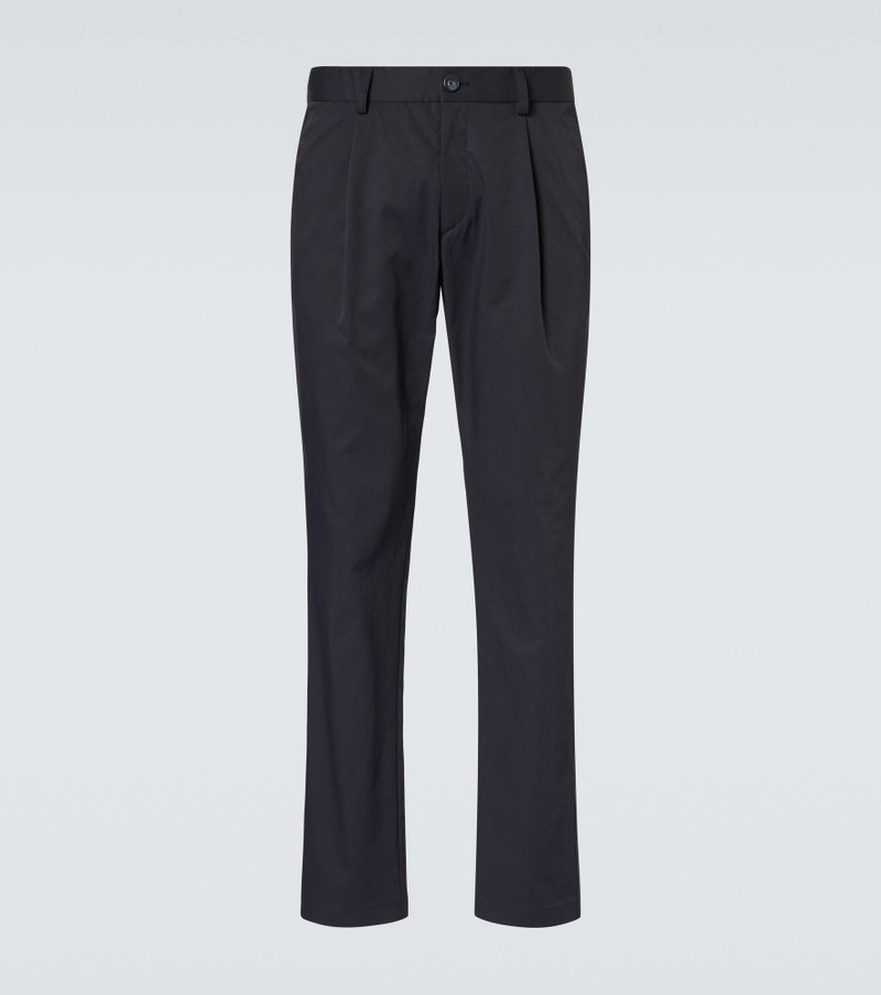 Mid-rise straight pants - 1