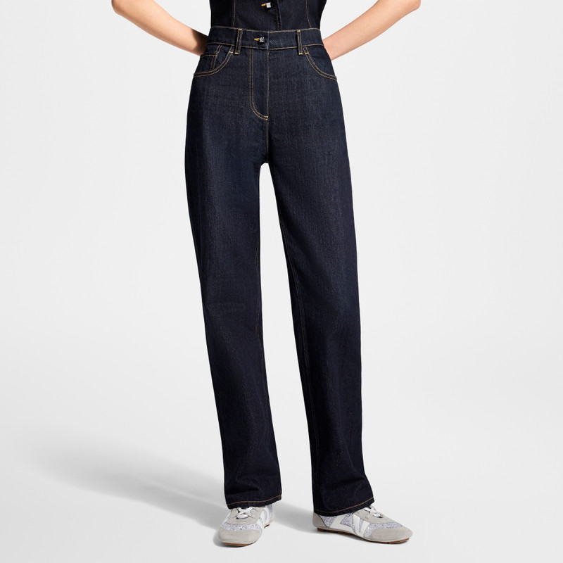 Straight-Cut Indigo Jeans 2