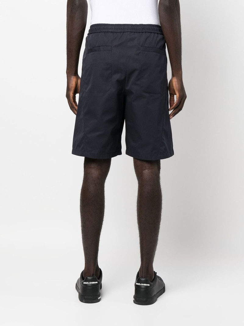 drawstring organic cotton track shorts 4