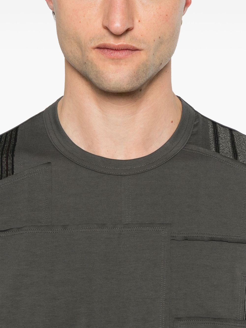 patchwork T-shirt - 4