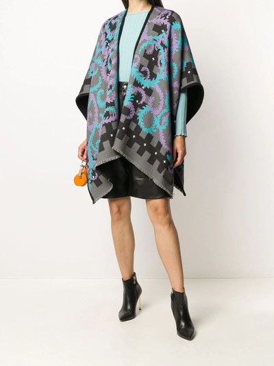 EMILIO PUCCI x Koché abstract-print oversize wool scarf outlook